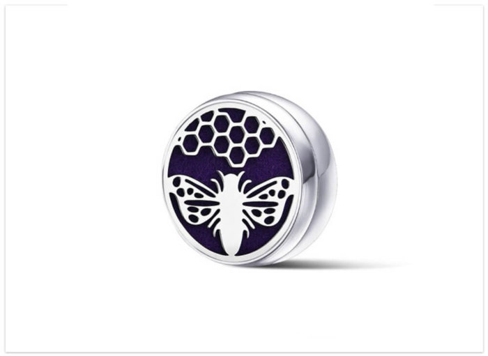 Aroma magnet na rúško Včielka nerezová oceľ aromaterapia