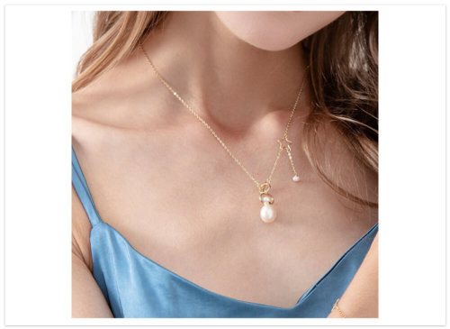 Aromatický prívesok perla s retiazkou a ozdobou na krku